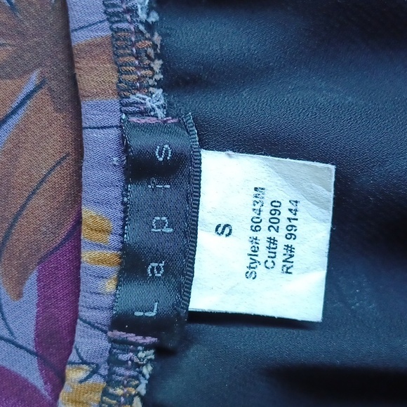 Lapis Elastic Waist Pull On Floral/Ruffle Hem Skirt- Sz. Sm - Picture 2 of 7